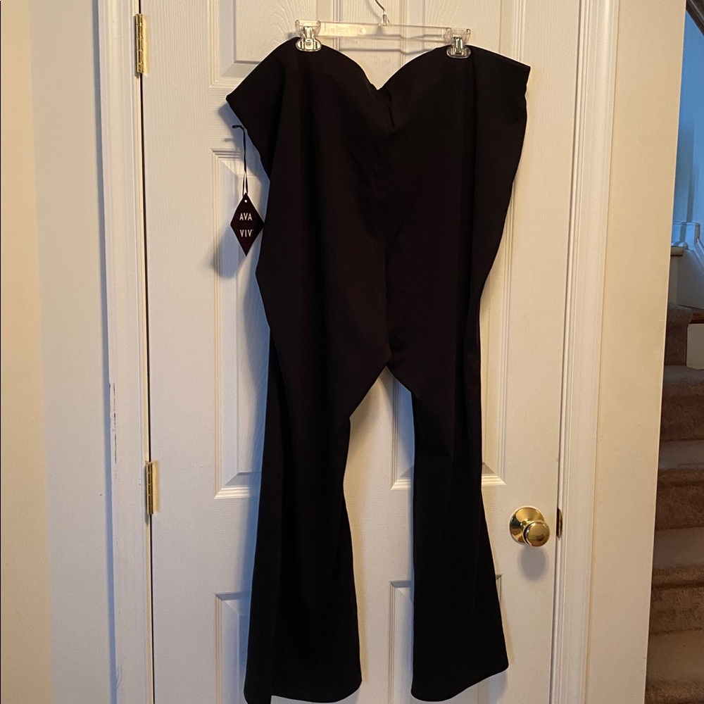 Ava & Viv Black Pull On Pants…size 4X (28/30) - Picture 2 of 5